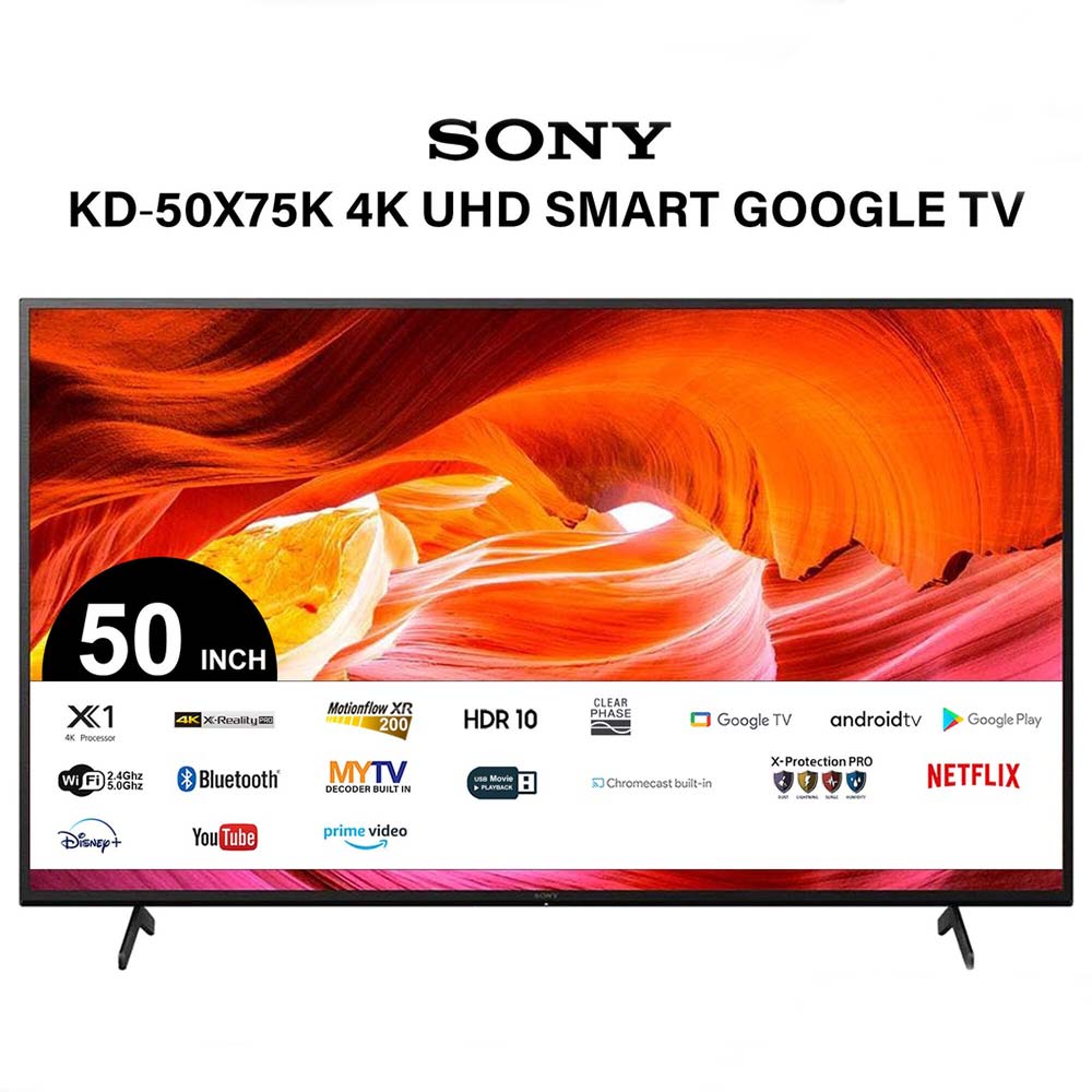 تلویزیون سونی X75k سایز 50 اینچ