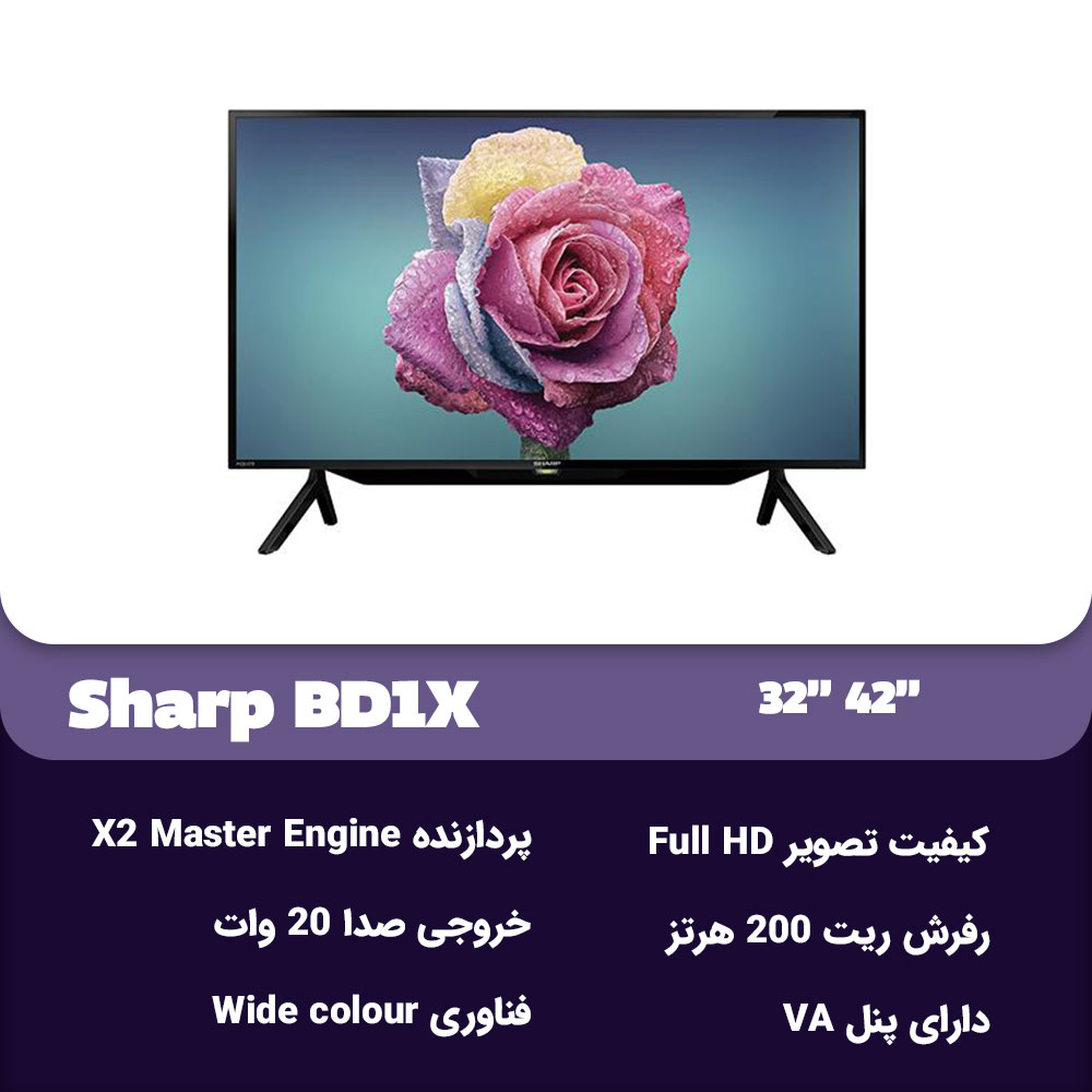 مشخصات تلویزیون شارپ  BD1X